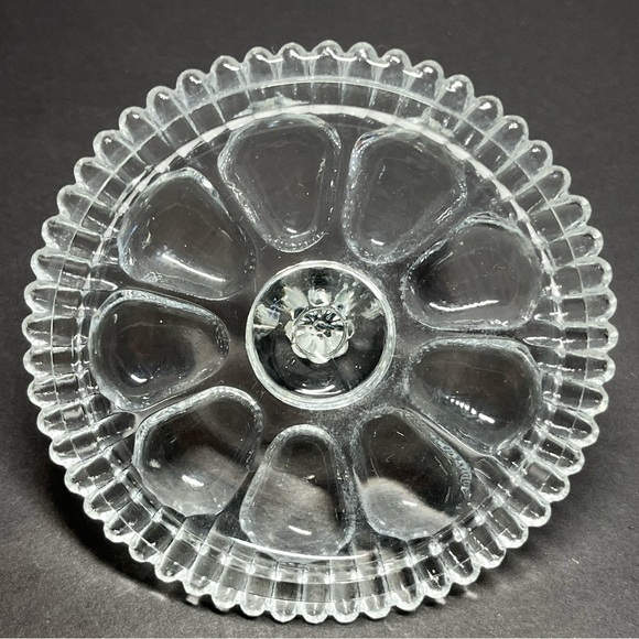 XL Fenton Melon Puff Box Powder Jar, Robin Egg Blue Frosted Overlay - Picture 4 of 10